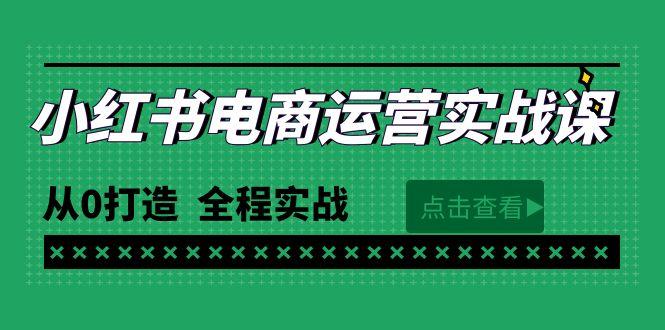 (9946期)最新小红书·电商运营实战课，从0打造 全程实战(65节视频课) - 小毅网创-小毅网创
