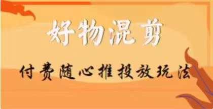 【万三】好物混剪付费随心推投放玩法，随心投放小课抖音教程 - 小毅网创-小毅网创