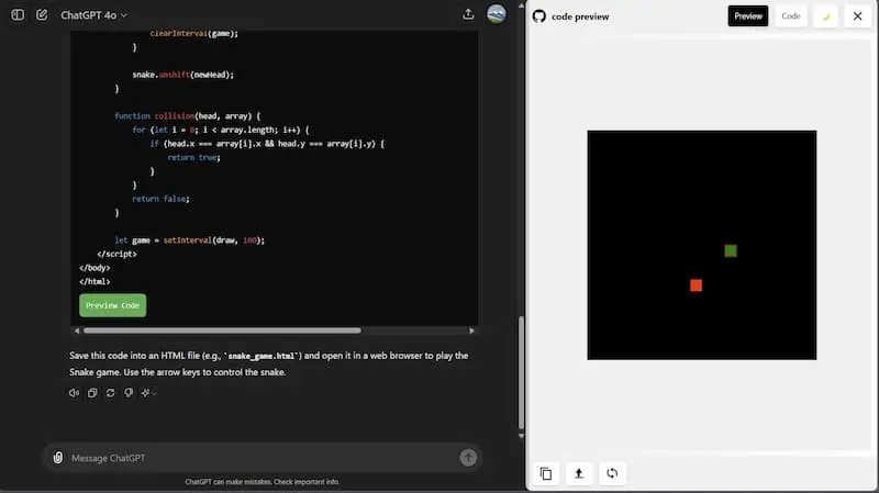 ChatGPT Code Preview｜AI编程预览工具 - 小毅网创-小毅网创