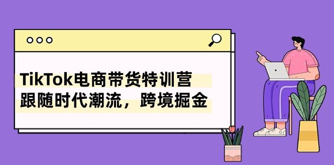 TikTok电商带货特训营，跟随时代潮流，跨境掘金(8节课 - 小毅网创-小毅网创