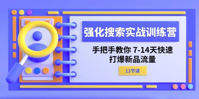 强化 搜索实战训练营，手把手教你 7-14天快速-打爆新品流量(13节课 - 小毅网创-小毅网创
