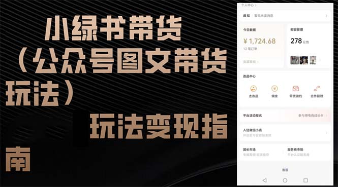小绿书带货(公众号图文带货玩法 - 小毅网创-小毅网创
