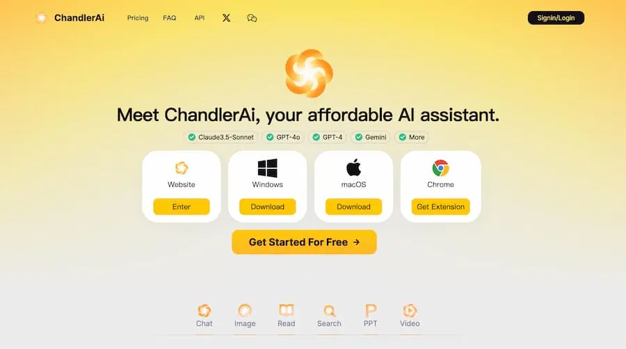 ChandlerAi｜综合性人工智能助手平台 提供多种AI服务 - 小毅网创-小毅网创