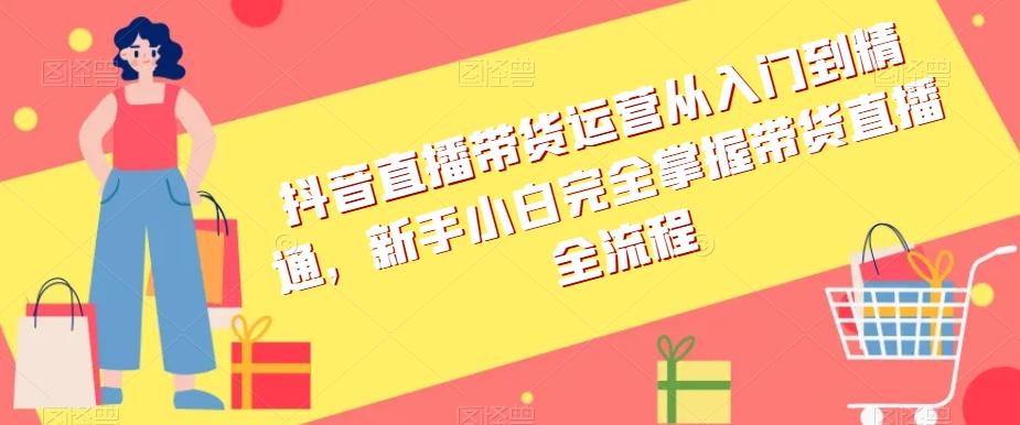 抖音直播带货运营从入门到精通，新手小白完全掌握带货直播全流程 - 小毅网创-小毅网创