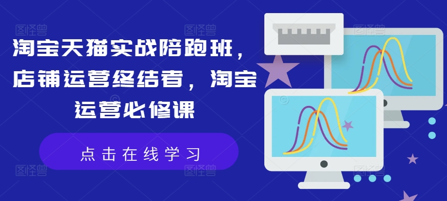 淘宝天猫实战陪跑班，店铺运营终结者，淘宝运营必修课 - 小毅网创-小毅网创