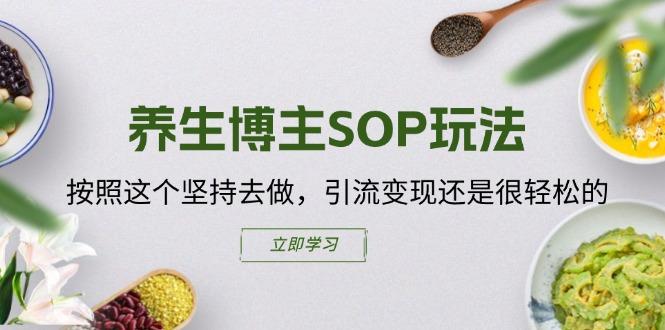 养生博主SOP玩法，按照这个坚持去做，引流变现还是很轻松的 - 小毅网创-小毅网创