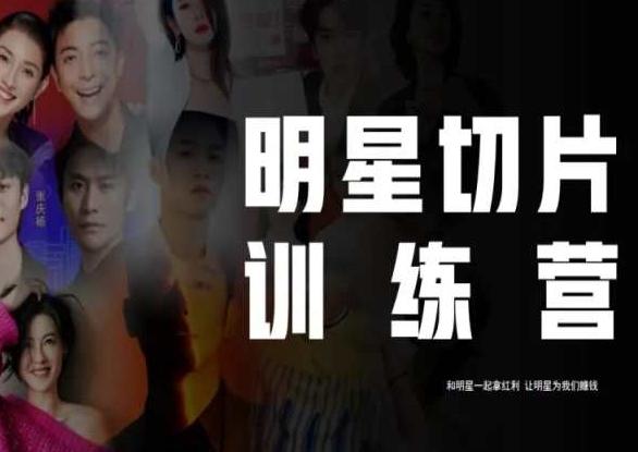 王子·明星切片线上训练营（2023），和明星一起拿红利，让明星为我们赚钱 - 小毅网创-小毅网创