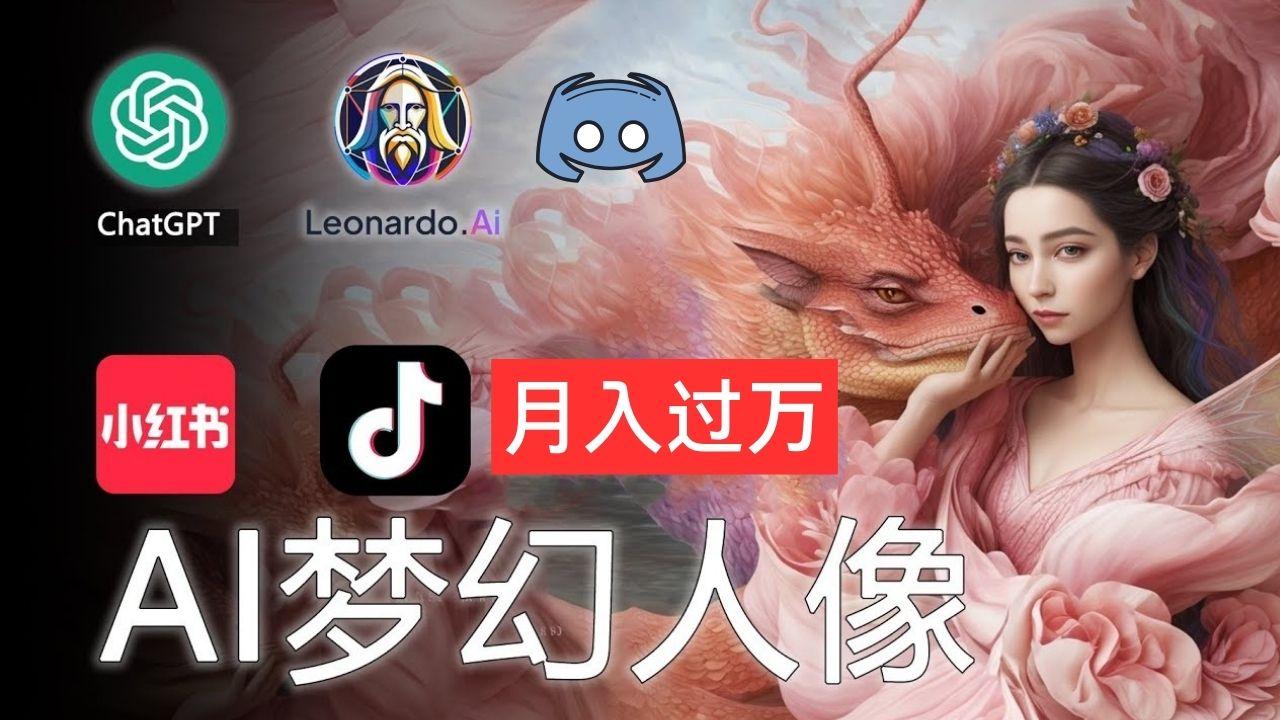 AI摄影梦幻人像：零基础也能月入过万的秘密 - 小毅网创-小毅网创