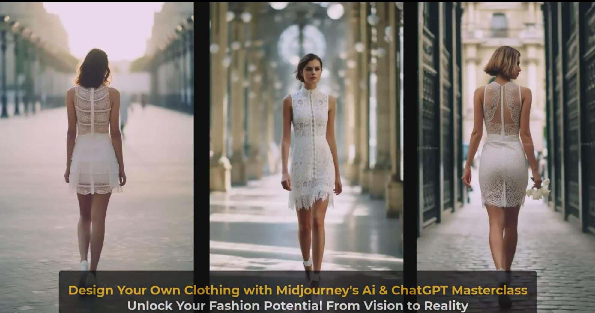 图片[2]-利用 Midjourneys Ai 人工智能设计自己的服装AI大师班-10节课-中英字幕 - 小毅网创-小毅网创