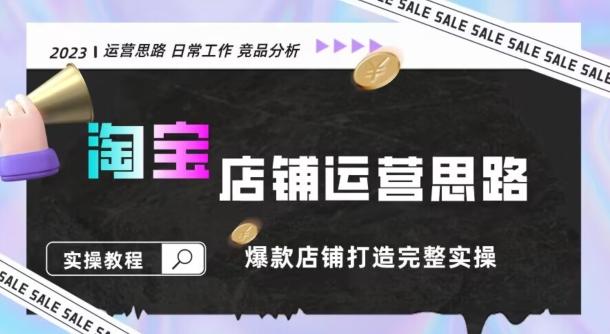 2023淘宝店铺运营全攻略：竞品分析，打造爆款店铺完整实操（附运营思维素材） - 小毅网创-小毅网创