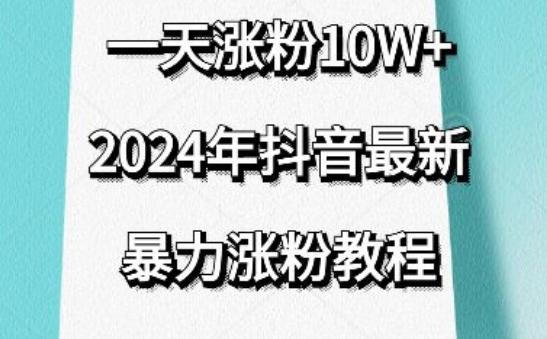 抖音最新暴力涨粉教程，视频去重，一天涨粉10w+，效果太暴力了，刷新你们的认知【揭秘】 - 小毅网创-小毅网创