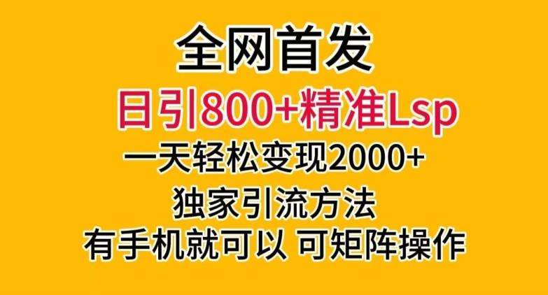 全网首发！日引800+精准老色批，一天变现2000+，独家引流方法，可矩阵操作【揭秘】 - 小毅网创-小毅网创