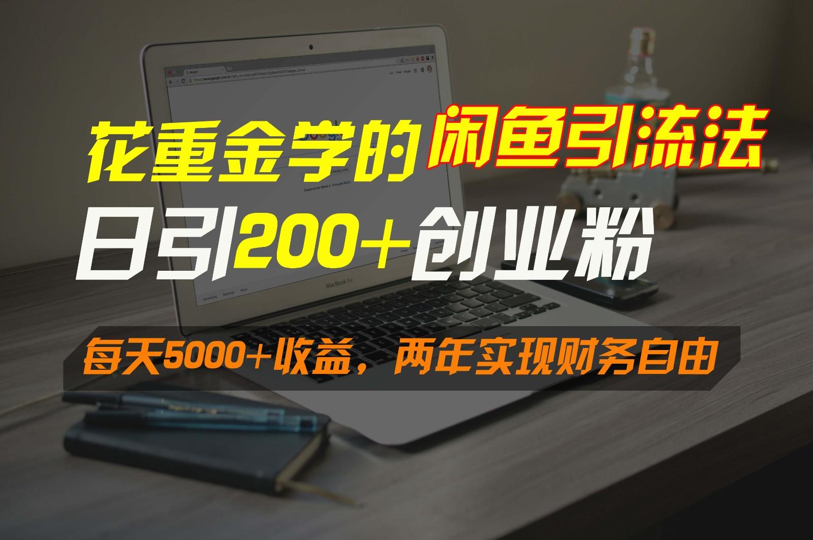 花重金学的闲鱼引流法，日引流300+创业粉，每天5000+收益，两年实现财务自由 - 小毅网创-小毅网创