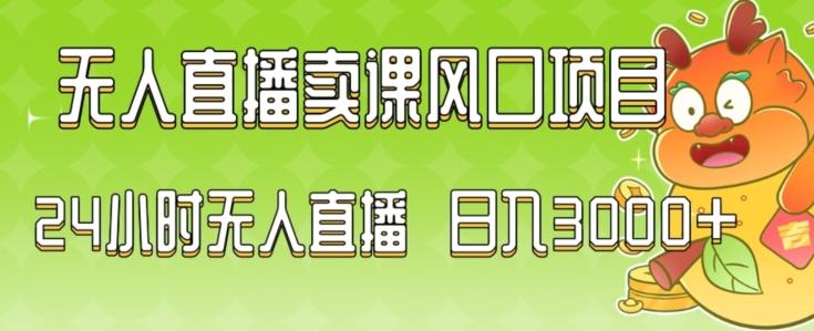 2024最新玩法无人直播卖课风口项目，全天无人直播，小白轻松上手【揭秘】 - 小毅网创-小毅网创