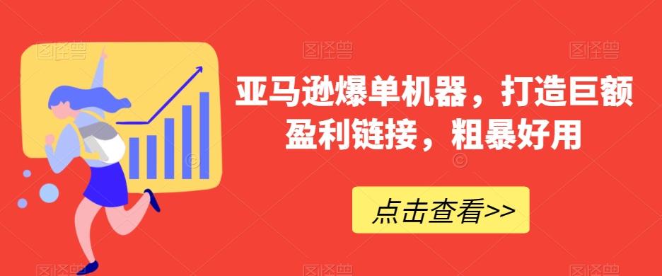 亚马逊爆单机器，打造巨额盈利链接，粗暴好用 - 小毅网创-小毅网创