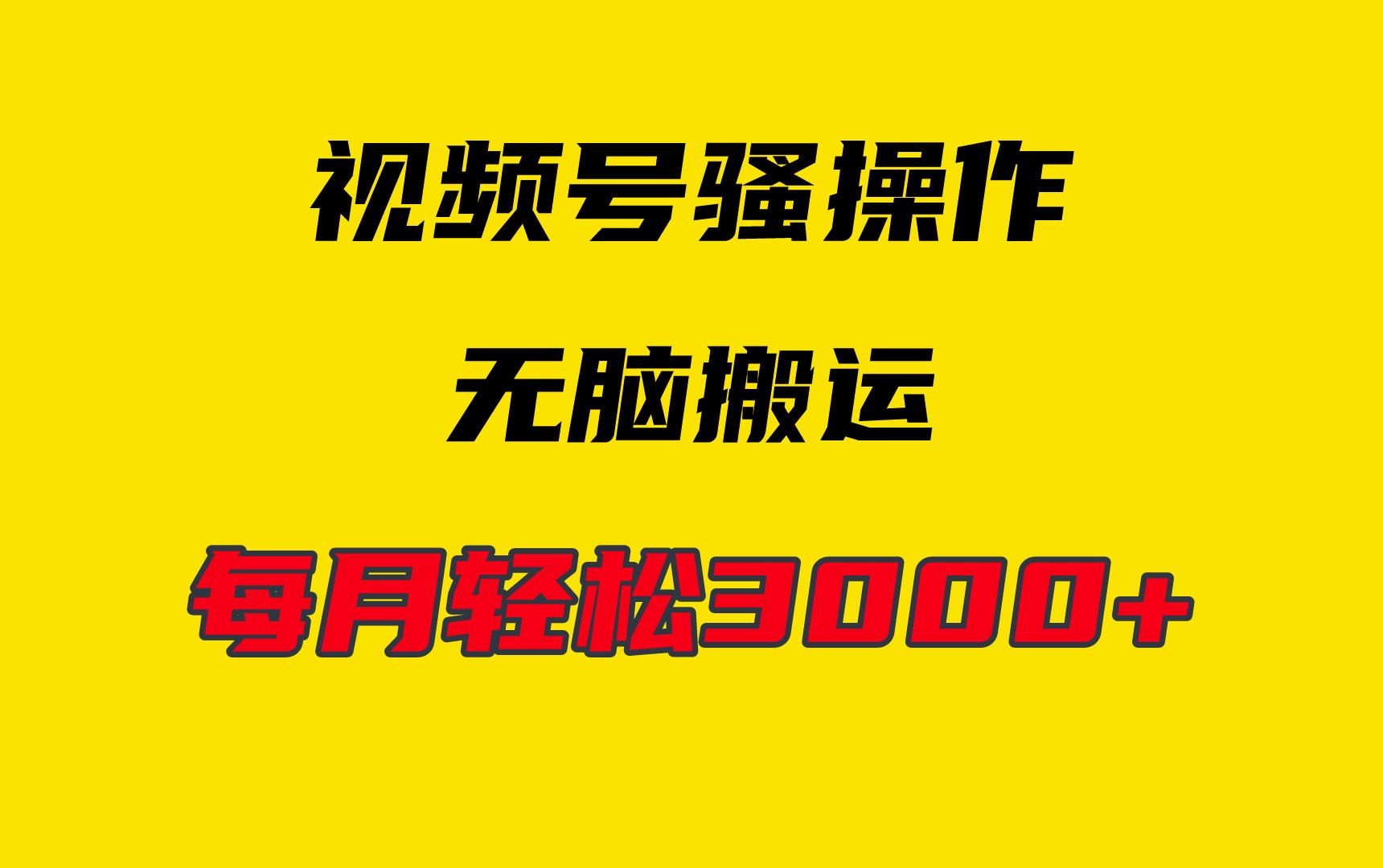 (9968期)4月最新视频号无脑爆款玩法，挂机纯搬运，每天轻松3000+ - 小毅网创-小毅网创