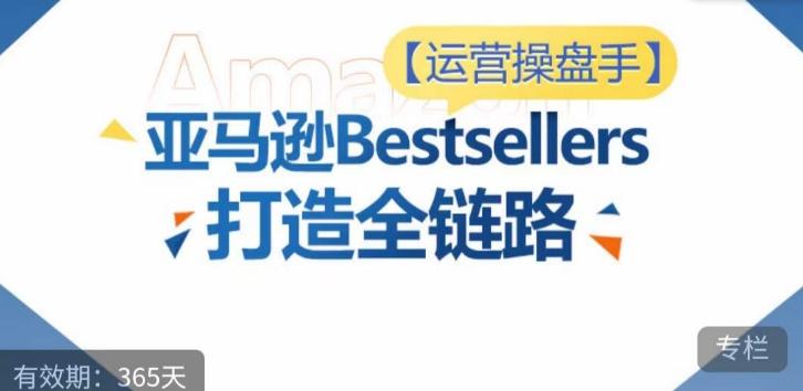 运营操盘手！亚马逊Bestsellers打造全链路，选品、Listing、广告投放全链路进阶优化 - 小毅网创-小毅网创