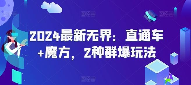 2024最新无界：直通车+魔方，2种群爆玩法 - 小毅网创-小毅网创