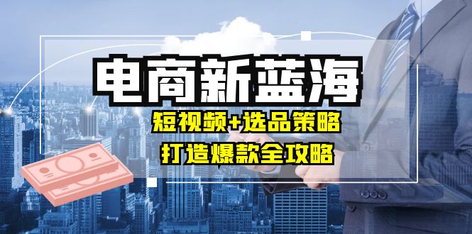 商家必看电商新蓝海：短视频+选品策略，打造爆款全攻略，月入10w+ - 小毅网创-小毅网创