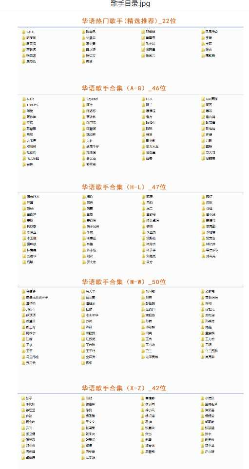 【音乐】歌手合集（100多位歌手合集） - 小毅网创-小毅网创