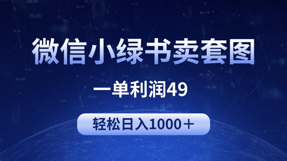 (9915期)冷门微信小绿书卖美女套图，一单利润49，轻松日入1000＋ - 小毅网创-小毅网创