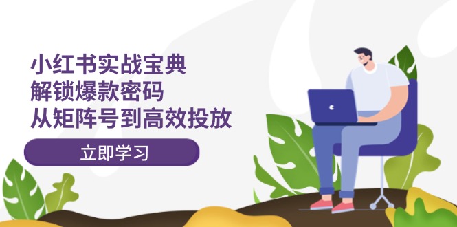 小红书实战宝典：解锁爆款密码，从矩阵号到高效投放 - 小毅网创-小毅网创