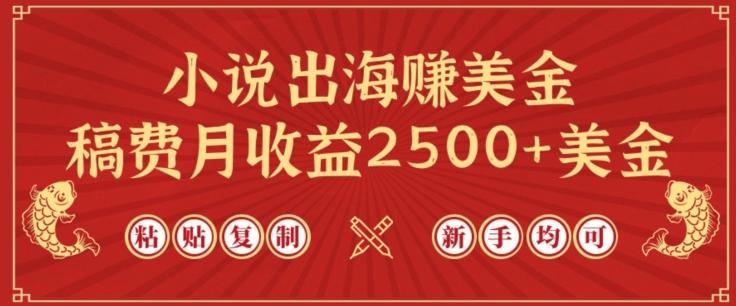小说出海赚美金，稿费月收益2500+美金，仅需chatgpt粘贴复制，新手也能玩转【揭秘】 - 小毅网创-小毅网创