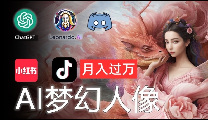 AI摄影梦幻人像：零基础也能月入过万的秘密【揭秘】 - 小毅网创-小毅网创