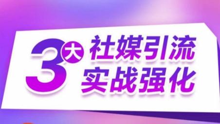 3大社媒引流实战强化，多渠道站外引流，高效精准获客，订单销售额翻倍增长 - 小毅网创-小毅网创