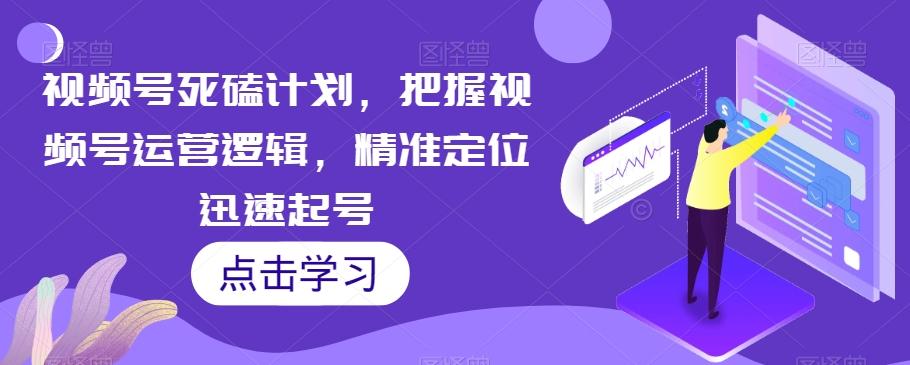 视频号死磕计划，把握视频号运营逻辑，精准定位迅速起号 - 小毅网创-小毅网创