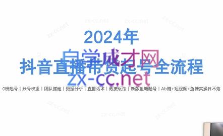 六六老师·2024年抖音直播带货起号全攻略 - 小毅网创-小毅网创
