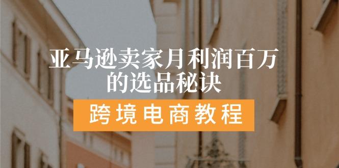 亚马逊卖家月利润百万的选品秘诀: 抓重点/高利润/大方向/大类目/选品... - 小毅网创-小毅网创