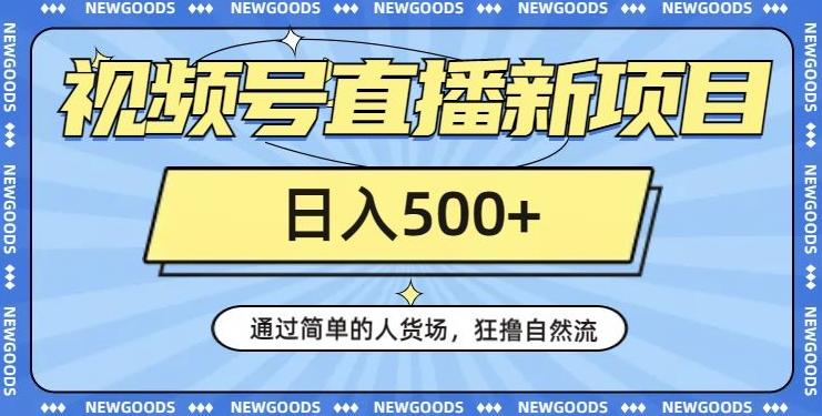 视频号直播新项目，通过简单的人货场，狂撸自然流，日入500+【260G资料】 - 小毅网创-小毅网创