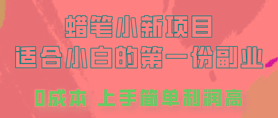 蜡笔小新项目拆解，0投入，0成本，小白一个月也能多赚3000+ - 小毅网创-小毅网创