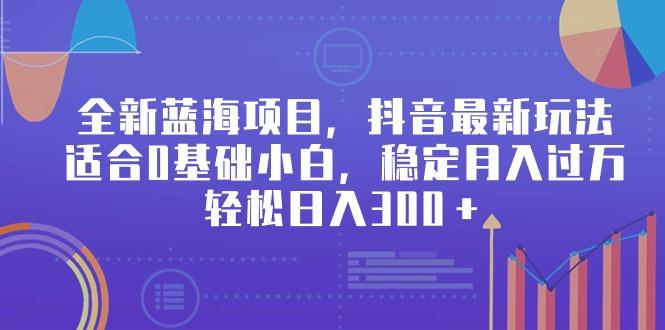 全新蓝海项目，抖音最新玩法，适合0基础小白，稳定月入过万，轻松日入300＋ - 小毅网创-小毅网创
