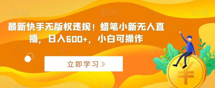 最新快手无版权违规！蜡笔小新无人直播，日入600+，小白可操作【揭秘】 - 小毅网创-小毅网创
