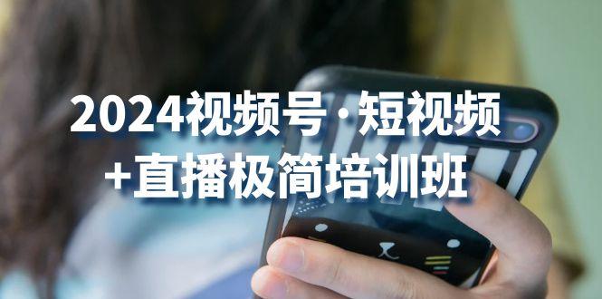 2024视频号·短视频+直播极简培训班：抓住视频号风口，流量红利 - 小毅网创-小毅网创