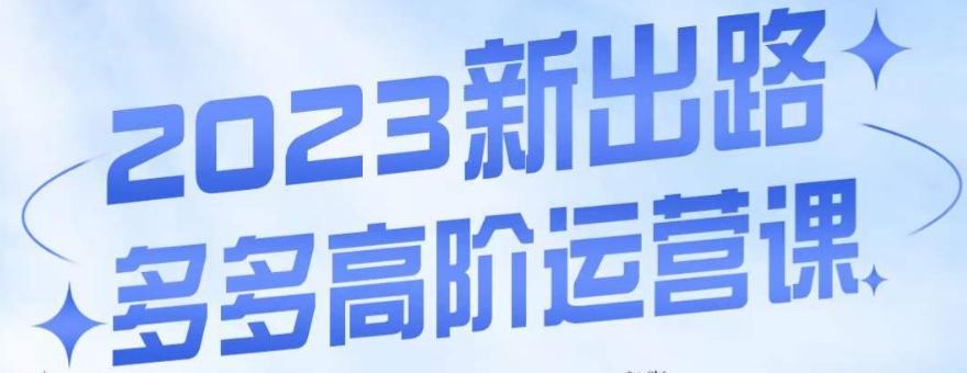大炮·多多高阶运营课，3大玩法助力打造爆款，实操玩法直接亮出干货 - 小毅网创-小毅网创