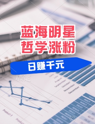 蓝海赛道明星哲学：小白逆袭日入几张，平台分成秘籍，轻松涨粉【揭秘】 - 小毅网创-小毅网创