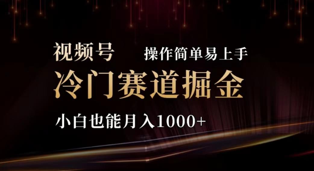 2024视频号冷门赛道掘金，操作简单轻松上手，小白也能月入1000+ - 小毅网创-小毅网创