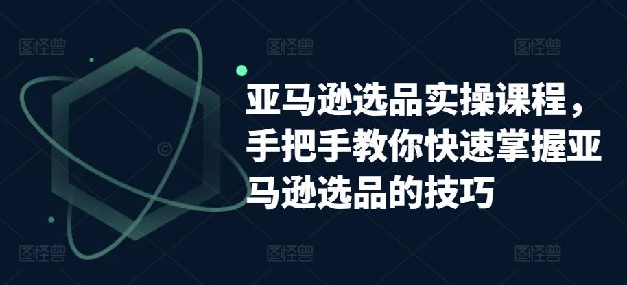 亚马逊选品实操课程，手把手教你快速掌握亚马逊选品的技巧 - 小毅网创-小毅网创