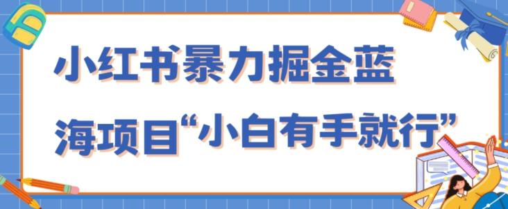 小红书暴力掘金蓝海项目，轻松日入1000+、小白有手就行（附新引流方法，不违规） - 小毅网创-小毅网创