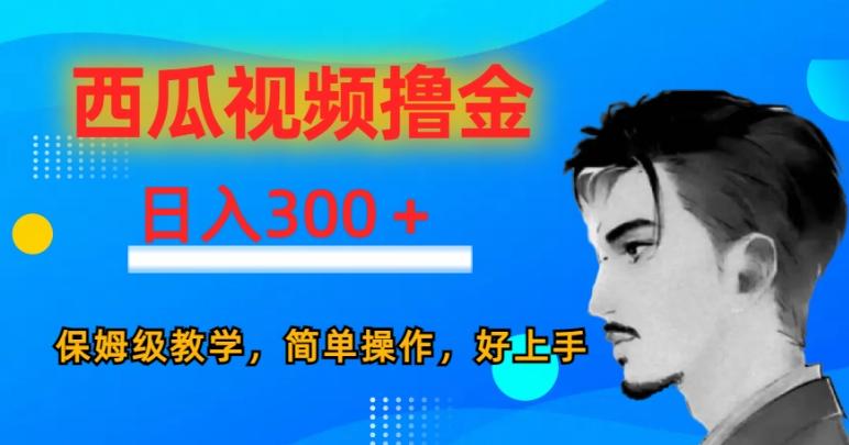 西瓜视频撸金日入300，保姆级教学，简单操作，好上手 - 小毅网创-小毅网创