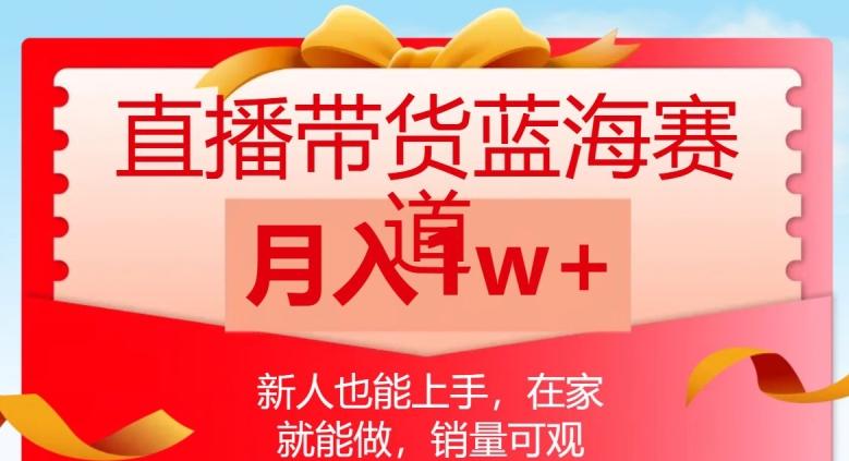 直播带货蓝海赛道，新人也能上手，在家就能做，销量可观，月入1w【揭秘】 - 小毅网创-小毅网创