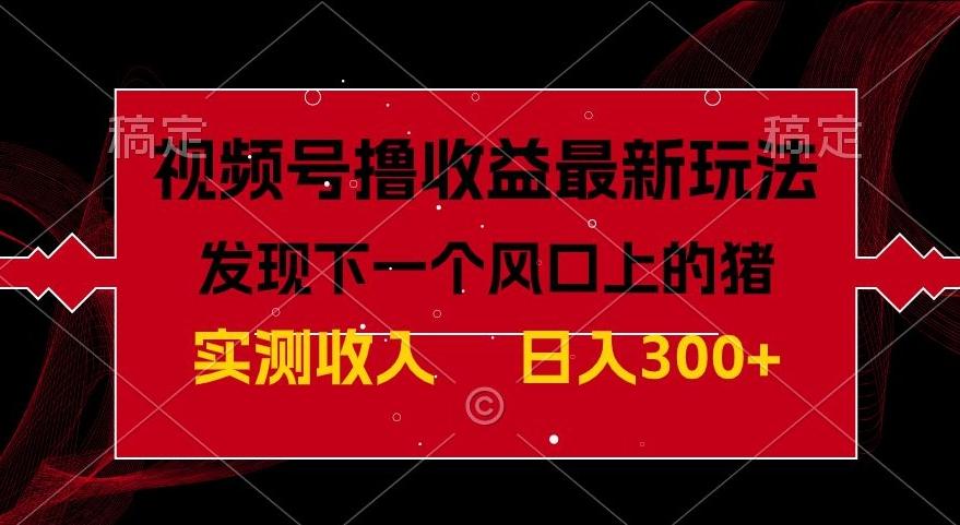 视频号分成计划最新玩法，单条作品几分钟制作完成,日入300+，过年前最后的冲刺 - 小毅网创-小毅网创