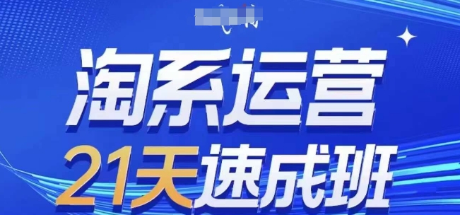 淘系运营21天速成班(更新24年8月)，0基础轻松搞定淘系运营，不做假把式 - 小毅网创-小毅网创